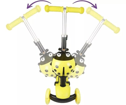 Scooter Catarina Amarillo Montable 2 Ruedas Led 1-8 Años