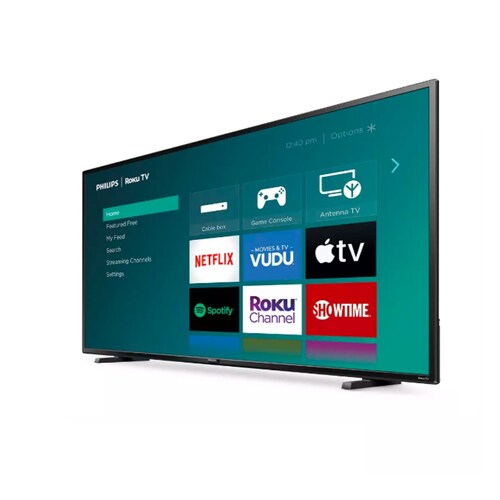 Pantalla Smart TV Philips 65 Pulgadas 65PFL4864F7 color Negro Reacondicionado Grado A