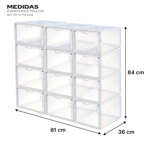 Ag Box Zapateras Apilables Premium 12 Pack Taylor