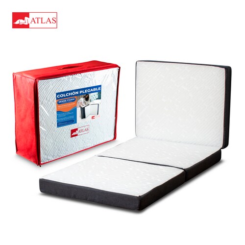 Colchon Plegable | Ideal Para Dos Personas | Colchón De Sense Foam Con Estuche | Confort Medio | 9cm de Alto 