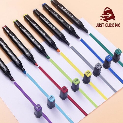 Set 48 Plumones De Colores De Doble Punta
