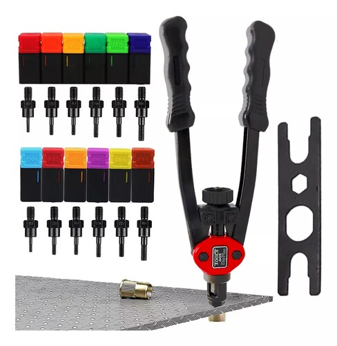 Remachadora Para Tuercas De Manual Profesional Remache Negro