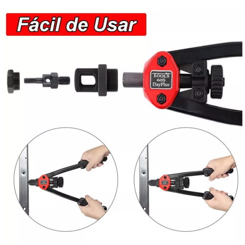 Remachadora Para Tuercas De Manual Profesional Remache Negro
