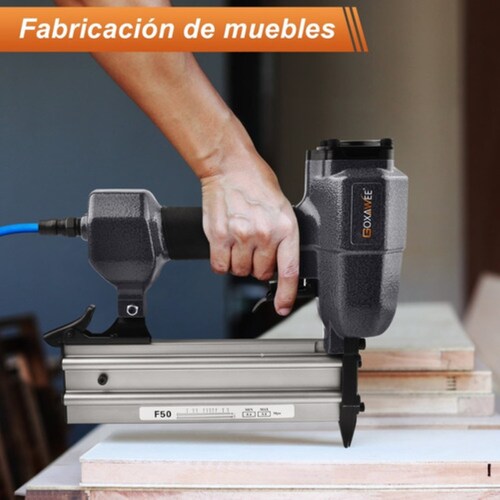 Pistola Clavadora Para Carpintería Con 2000 Clavos NEGRO