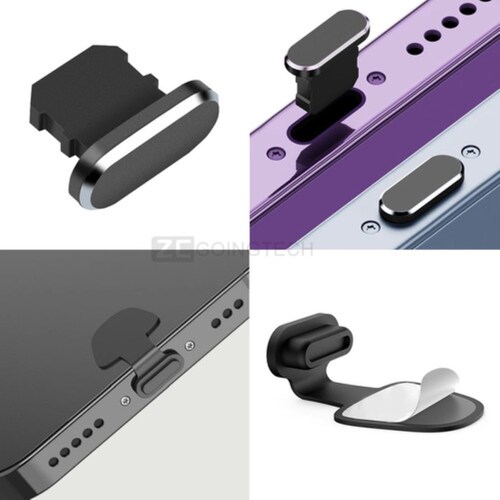 Kit Cepillo Limpieza Bocinas Limpiador Para iPhone Protector Negro 45pz