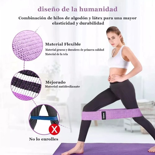 Ligas De Resistencia Yoga Kit 3 Pcs Bandas De Ejercicio.