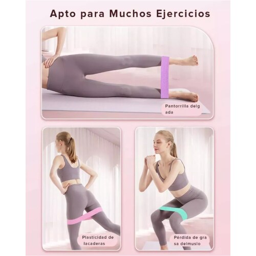 Ligas De Resistencia Yoga Kit 3 Pcs Bandas De Ejercicio.
