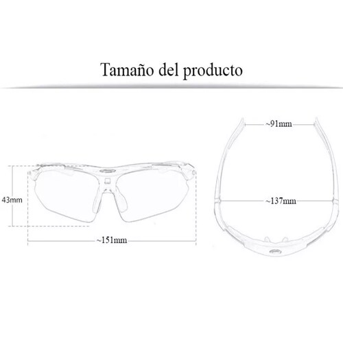 Lentes Deportivos Polarizados Unisex Para Ciclismo