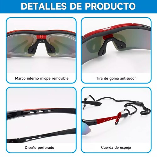 Lentes Deportivos Polarizados Unisex Para Ciclismo