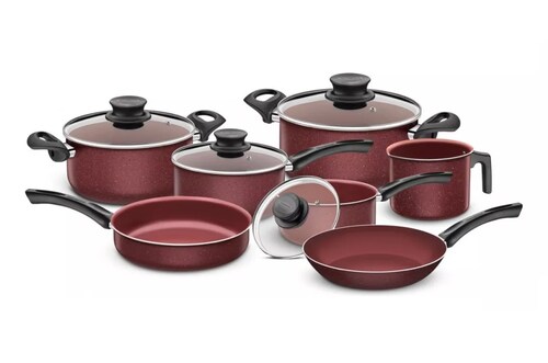 Bateria De Cocina 7 Pzas Paris Tramontina 20599/988