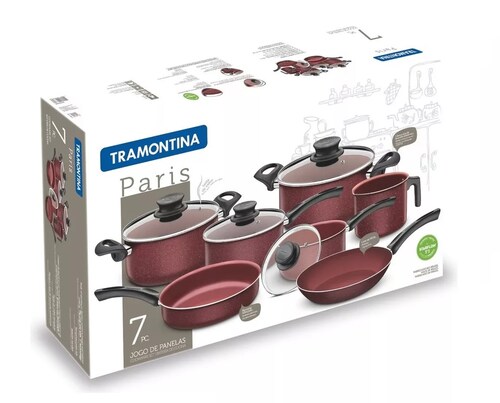 Bateria De Cocina 7 Pzas Paris Tramontina 20599/988