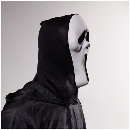 Careta del Halloween MXREA-004-1 4 pzas, 30x17x6cm Plástico PVC BlancoNegro Máscara Scream, ScreamMask