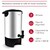 Cafetera Percoladora RCA Acero Inoxidable 6L 40 Tazas RC-6L