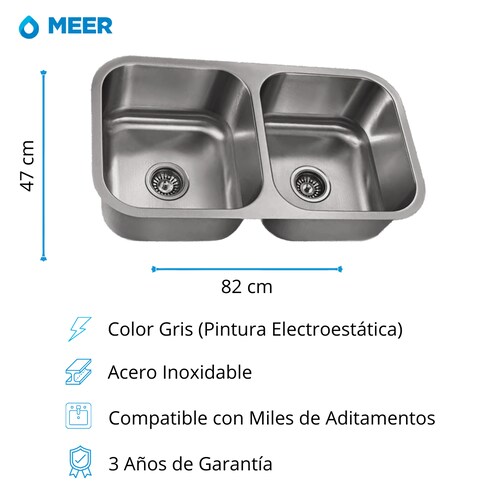 Tarja Doble con Mezcladora Soporte de Esponja de Regalo