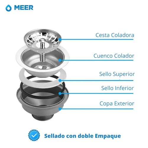 Tarja Doble con Mezcladora Soporte de Esponja de Regalo