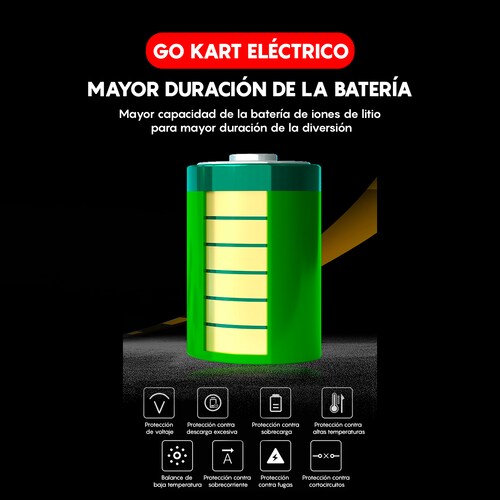 Go Kart Eléctrico Infantil Honey Whale K5 Blanco