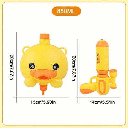 Pistola De Agua De Juguete De Patito Amarillo