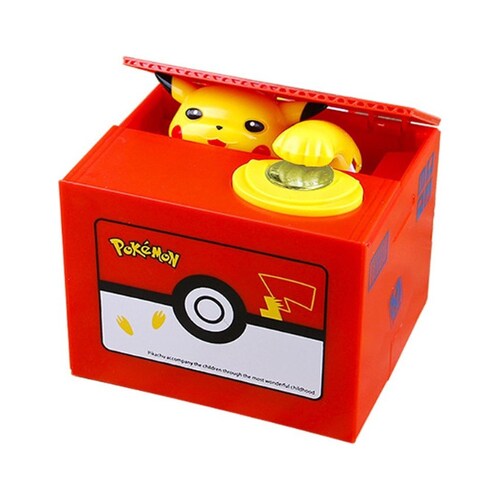 Alncancía Pikachu traga monedas con sonido