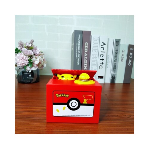 Alncancía Pikachu traga monedas con sonido