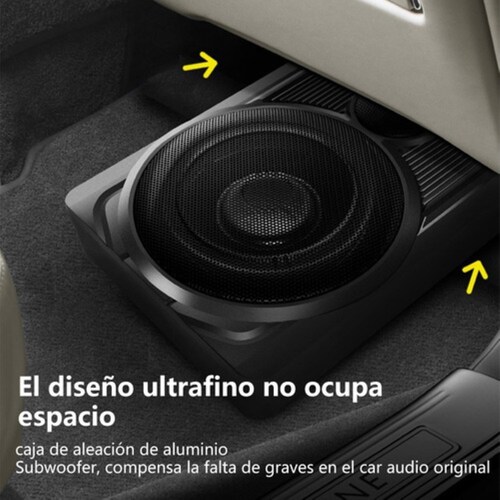 Amplificado 10 Pulgadas, Bocinas Para Carros 600w NEGRO 