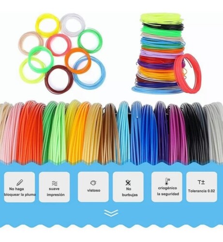 Filamento Pla 72m Impresora 3d 1.75mm Alta Calidad Colores
