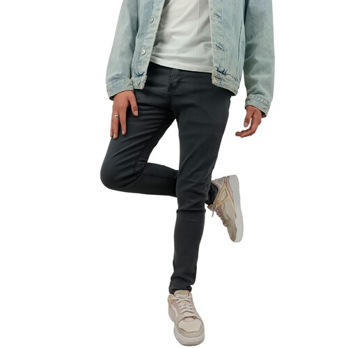 JEANS SKINNY STRETCH GRIS