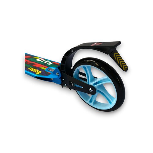 Scooter Patín Urbano Plegable Con Freno Azul.