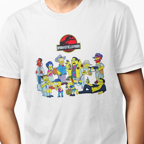 Playera para Hombre Blanca Serie The Simpsons