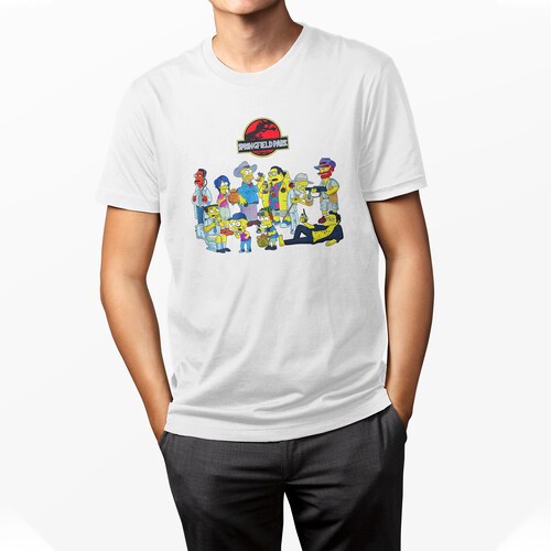 Playera para Hombre Blanca Serie The Simpsons