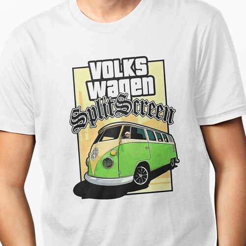 Playera Autos Clásicos para Caballero Blanca