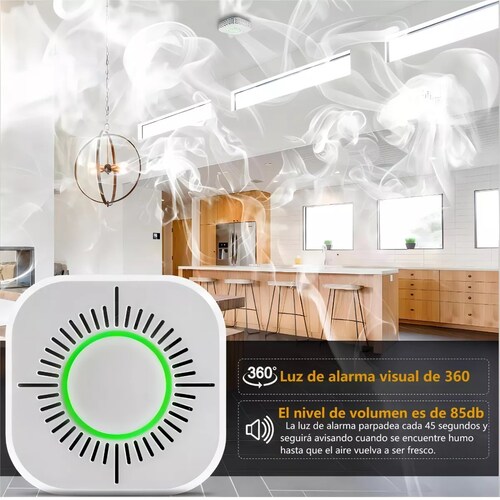 Detector De Humo Inteligente Con Sensor De Incendio