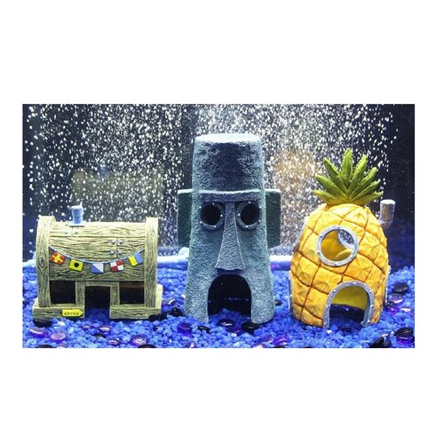 Kit 23 Pcs Plantas Artificiales Decorativas Acuario Pecera