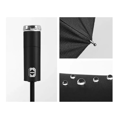 Paraguas Automático Con Linterna 12 Costillas Anti Uv