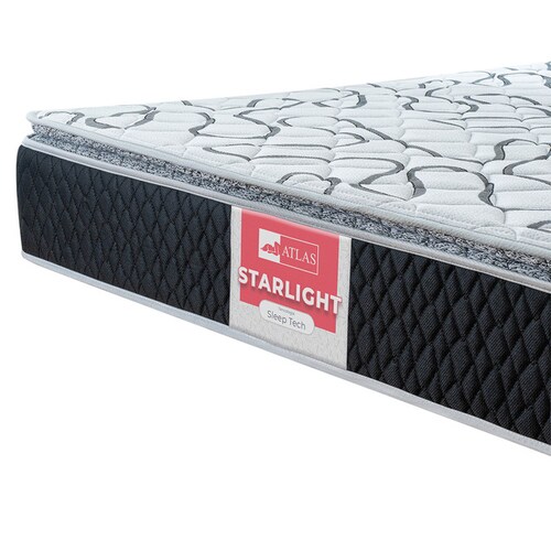 Colchón Queen Size Atlas Starlight + Regalo 2 Almohadas Peach Feel