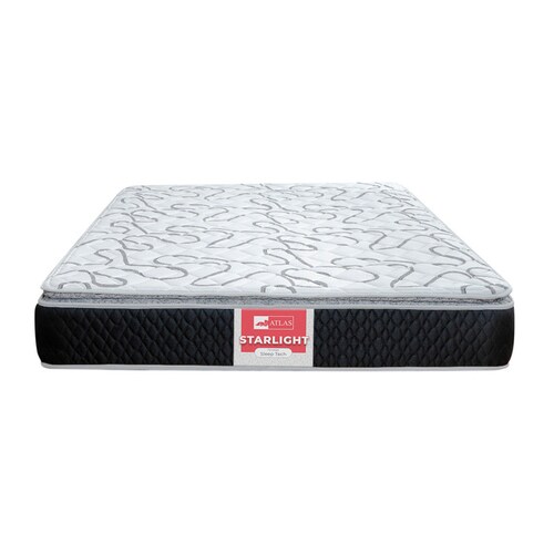 Colchón Queen Size Atlas Starlight + Regalo 2 Almohadas Peach Feel