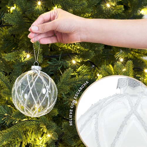 Set 6 Adornos Navideños Cristal - Deco Navidad