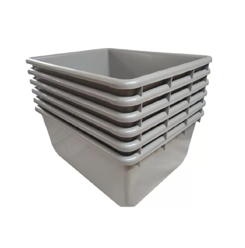 Palanganas De Plastico Comercial 50L 6Pzs.