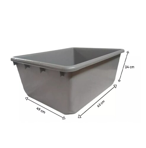 Palanganas De Plastico Comercial 50L 6Pzs.