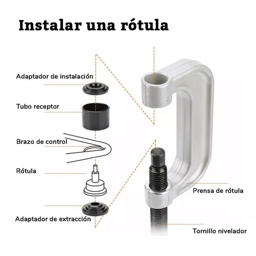Juego 22pcs Prensa Instalador Montar Y Desmontar Rótulas 2wd Y 4x4