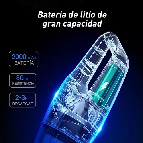Aspiradora Manual Portátil Para Automóvil Y Hogar