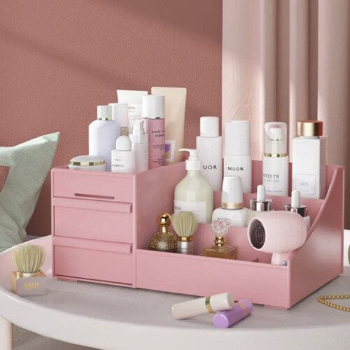 Caja Organizadora Maquillaje Con Gavetas De Multifuncional Rosa