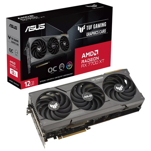 Tarjeta de Video ASUS TUF Gaming Radeon RX 7700 XT OC Edition 12GB GDDR6 TUF-RX7700XT-O12G-GAMING 