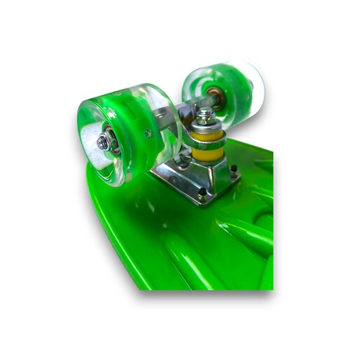 Patineta Galaxi Ruedas Con Luces Led Verde.