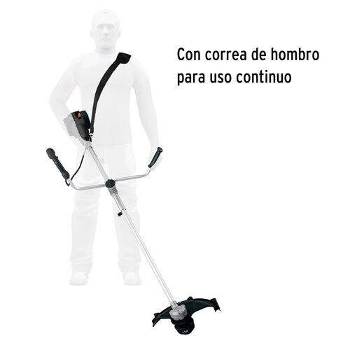 Desbrozadora inalámbrica de 13", 40 V, sin carbones, Truper MAX incluye 2 Baterías 