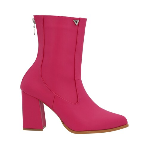 Platonia | Bota Puntal De Tacón Estilizada Italia Cabra Piel Sintético Rosa Para Mujer.