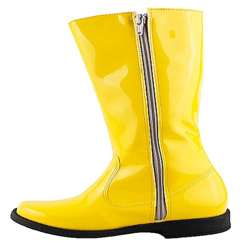 Bota Niña Bely Y Beto Cómodas Charol Amarillo Moda 8100-ca.