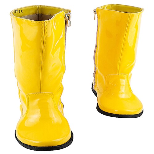 Bota Niña Bely Y Beto Cómodas Charol Amarillo Moda 8100-ca.