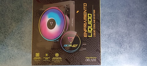 Disipador De Enfriamiento Liquido 120mm Rgb Intel Socket Cpus Amd Cpu Apus Negro Pc OEL120