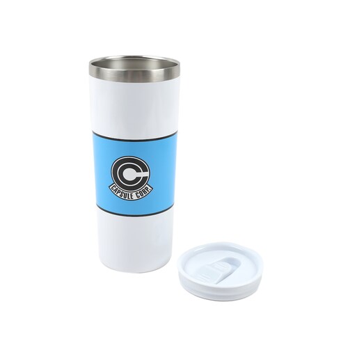Termo Acero Inoxidable Corporación Capsula Blanco - Dragon Ball Z - Geek Industry 
