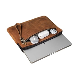 Porta laptop Funda de piel Autentica para Macbook tablet laptop